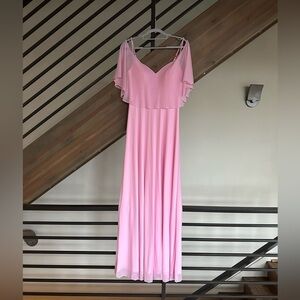 Azazie Candy Pink bridesmaid dress size A4